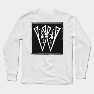 Letter W in black and white Long Sleeve T-Shirt